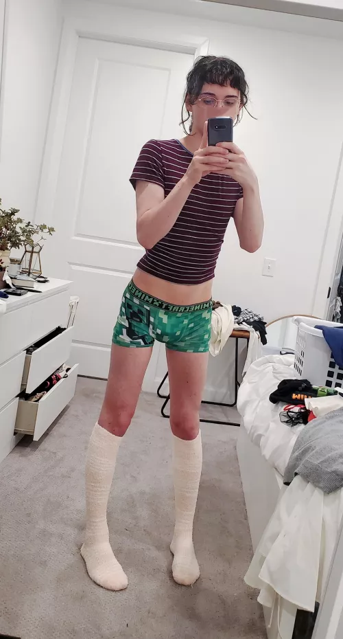 The minecraft briefs are too cute by illuvarr