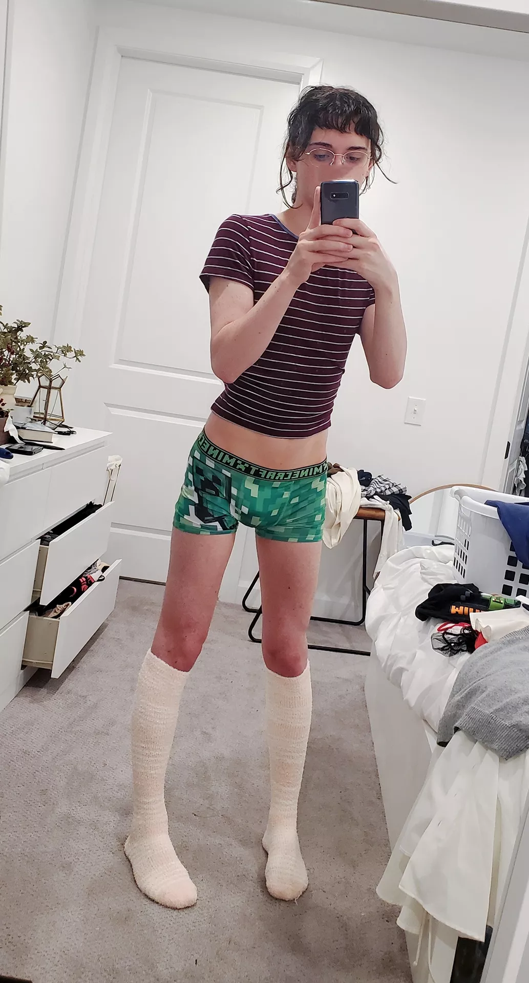 The minecraft briefs are too cute posted by illuvarr