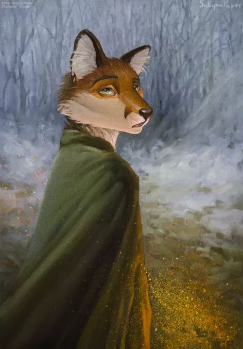 The Mist. Oil painting. (art by me) by SatynaPaper