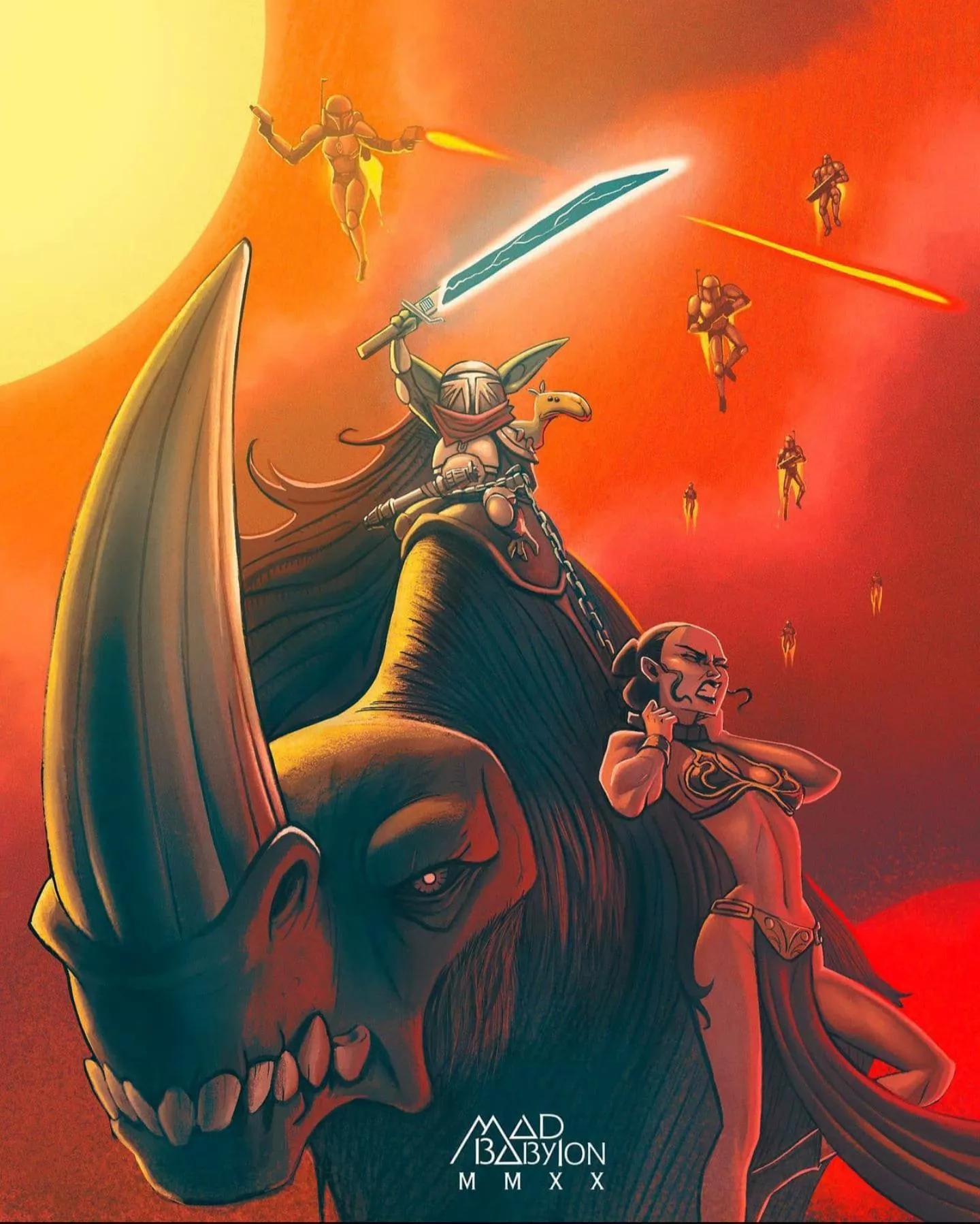 The new Mandalore defeats and enslaves the last Jedi. (MadBabylon) posted by Agro-Wolverine