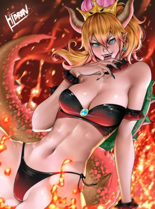 The new Princess of the Mushroom Kingdom, Bowsette (Hibren) [Super Mario] by Randomredditor_Mk24