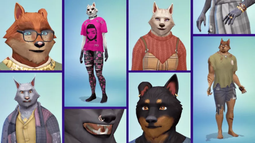 The new the sims 4 werewolves game pack added furries by yurissilva