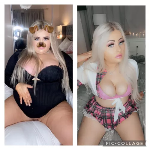 The old me might of ate the new me 😂 by chubbyprxncess