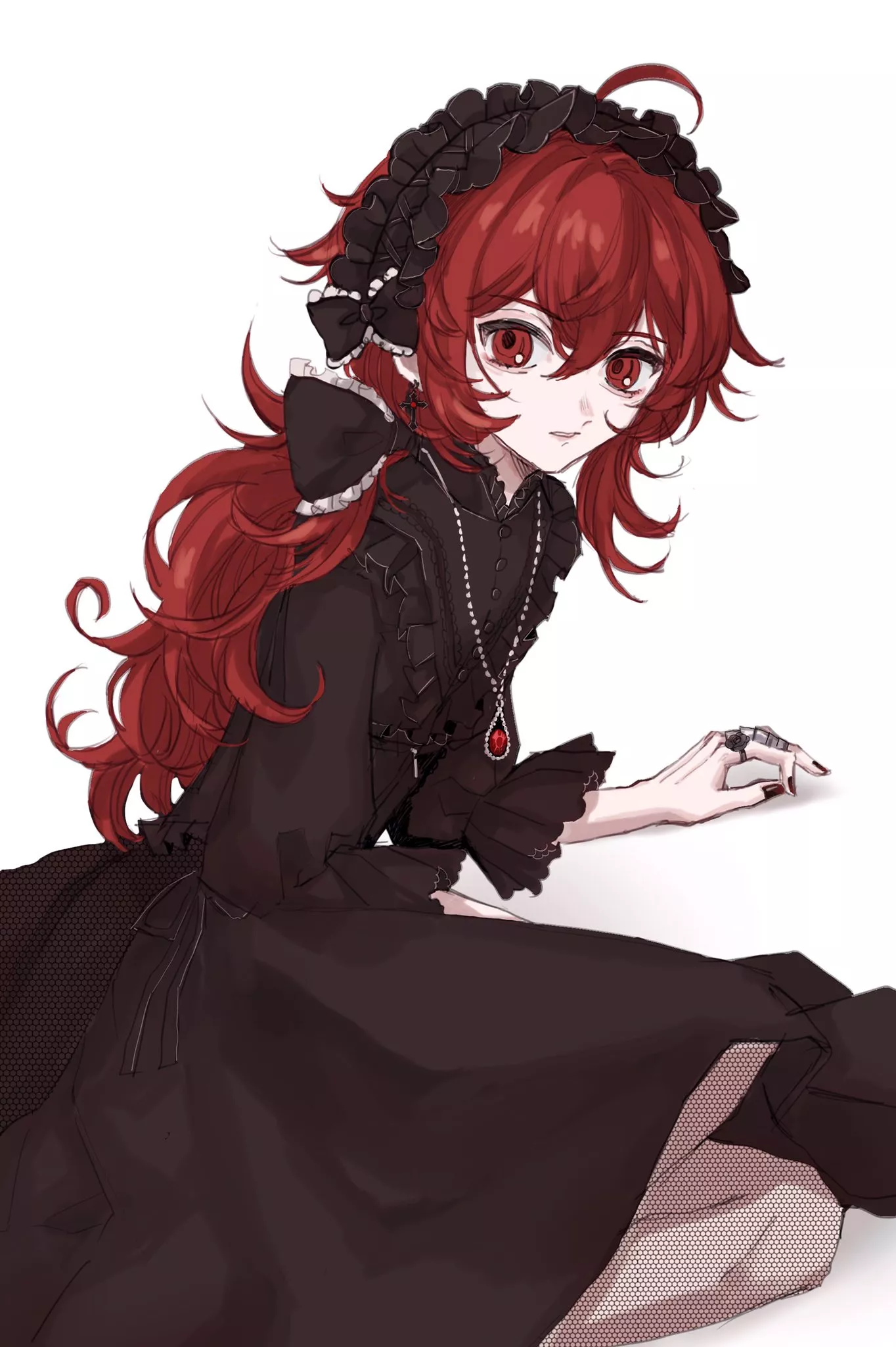 The only way for me to be interested in Diluc is if he wear a dress like this posted by pedoro_pedoro