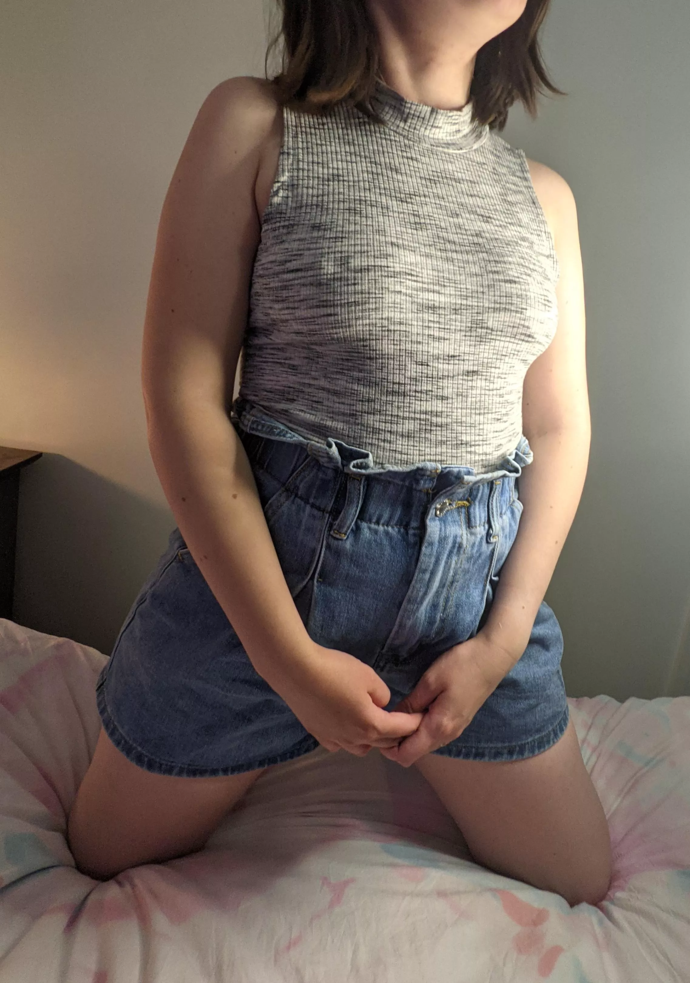 The pattern on my top almost hides them! But if you know, you know 😉 posted by Bear_Buns