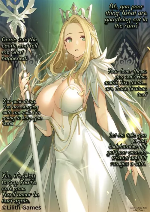 The princess taking you in. [Wholesome] [Rescue] by Firey_Water