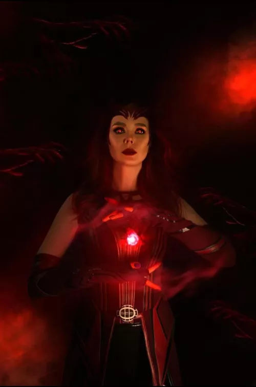 The Scarlet Witch cosplay by DollyRockX by MocchaaLatte