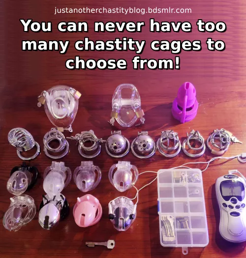 The selection can never be too big, but finding the right one is a question of luck! by justchastityblog