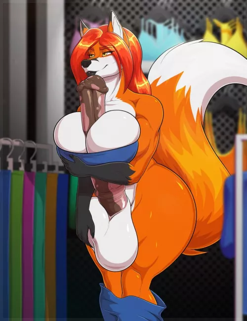 The shop owner has some clothes that would look great for you, she’ll help you get them on in the fitting room herself (Tridark) by fdesires