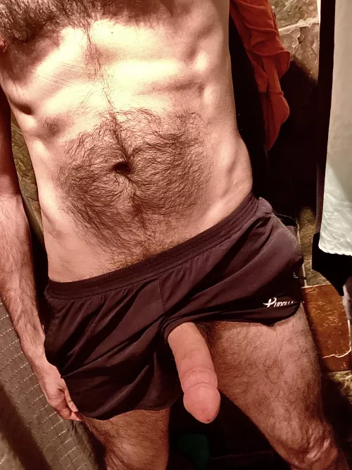 The shorts stay on while we do some stretching 😈 by zendiagram77