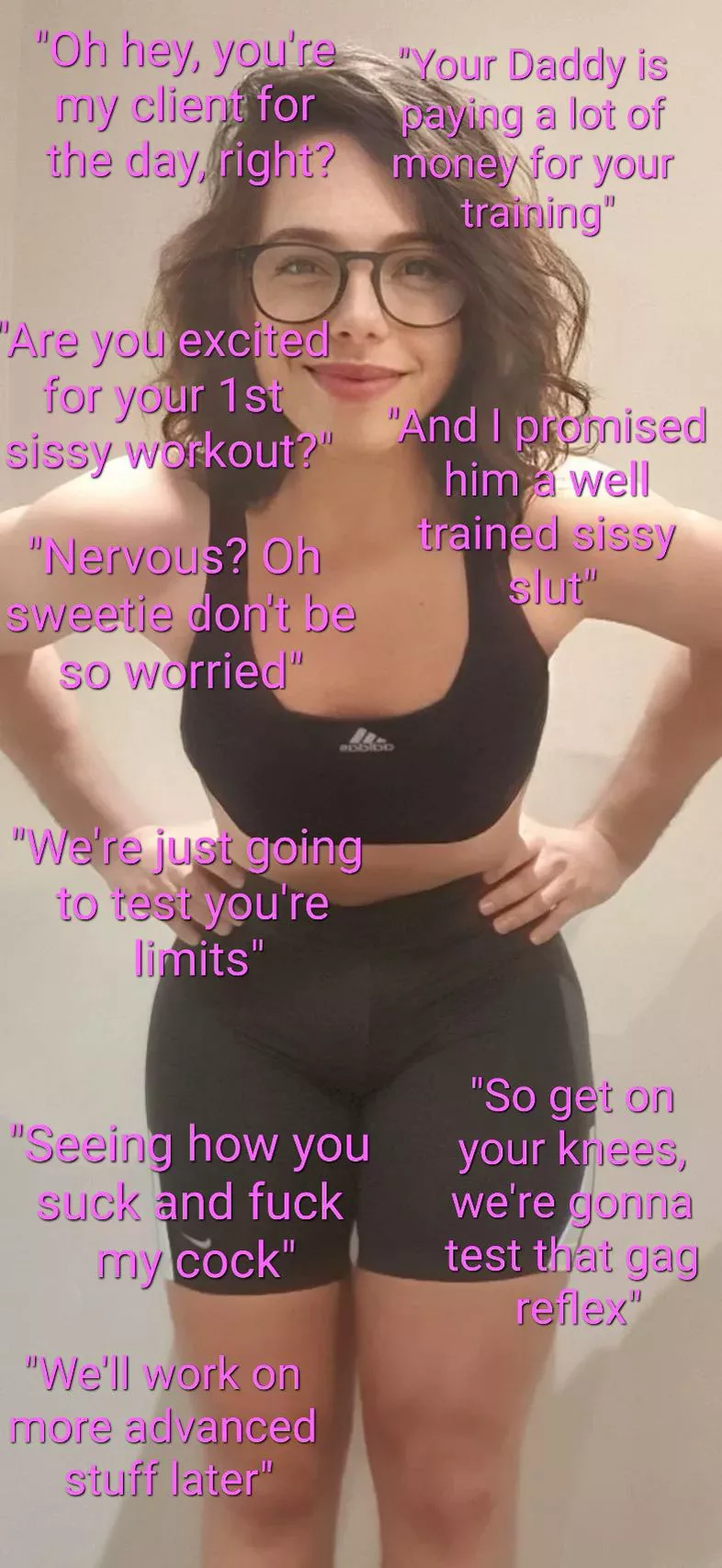 The Sissy's personal trainer posted by Rupanyansei