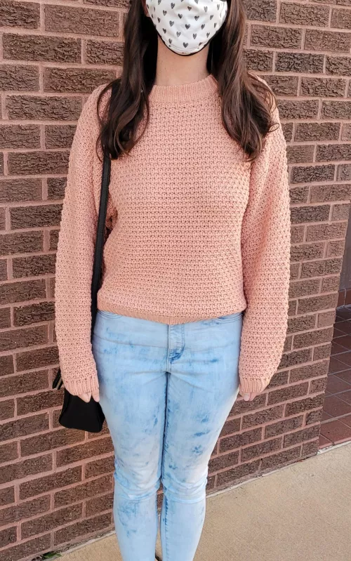 The subtlety of my boobs in this sweater create a classier braless look for my day out. [F] by TimidLilyGirl