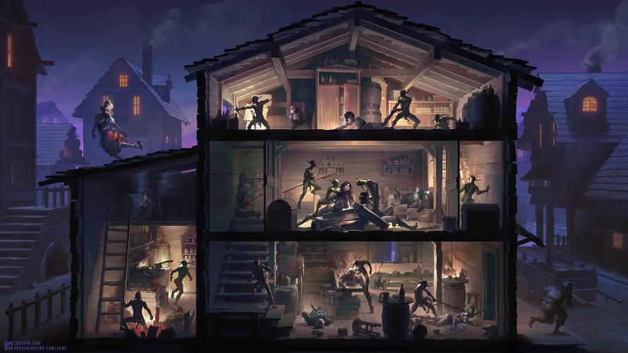 The Tavern Raid - sabudenego by Malevolent97