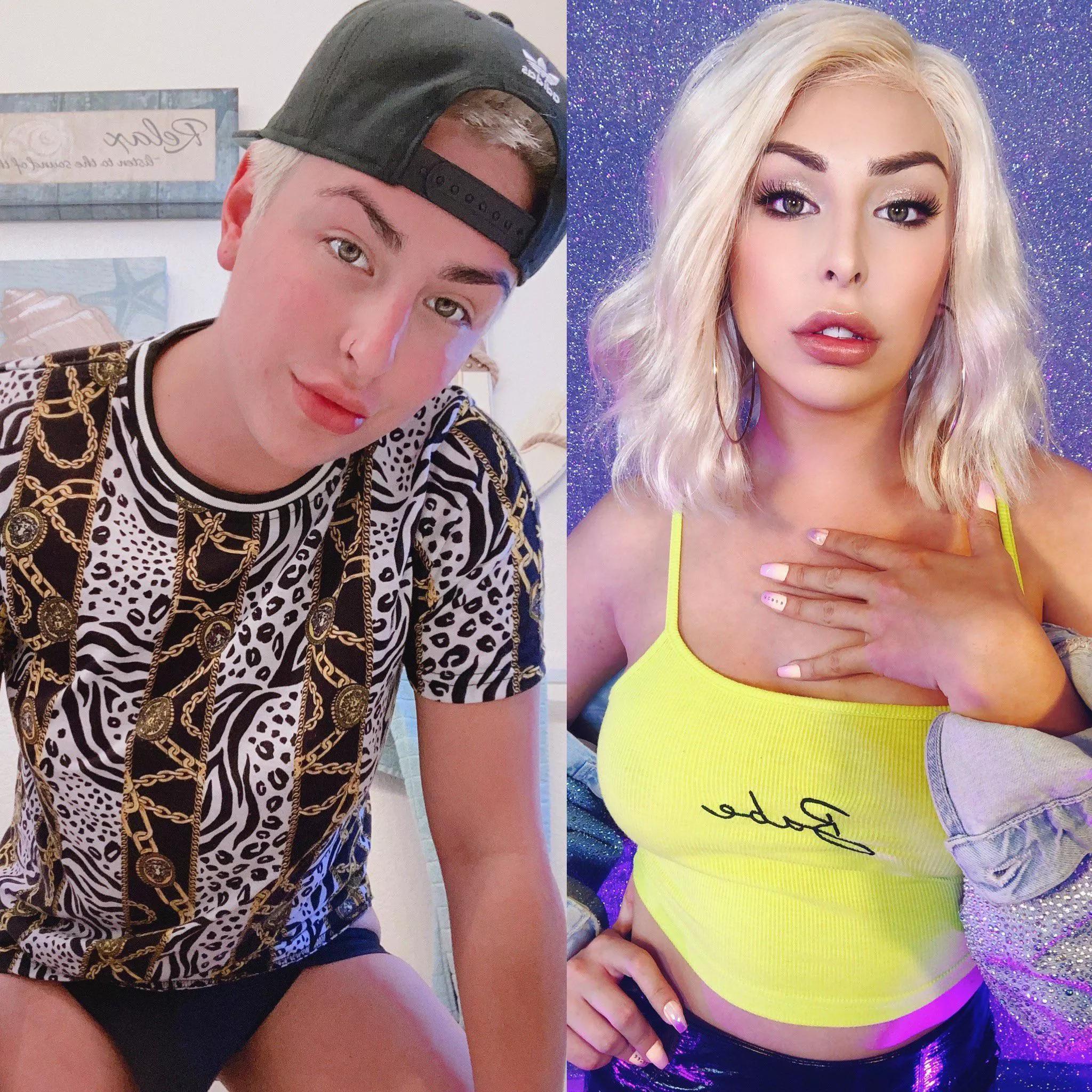 Then me, + now me 👅 posted by chanelsantinixo