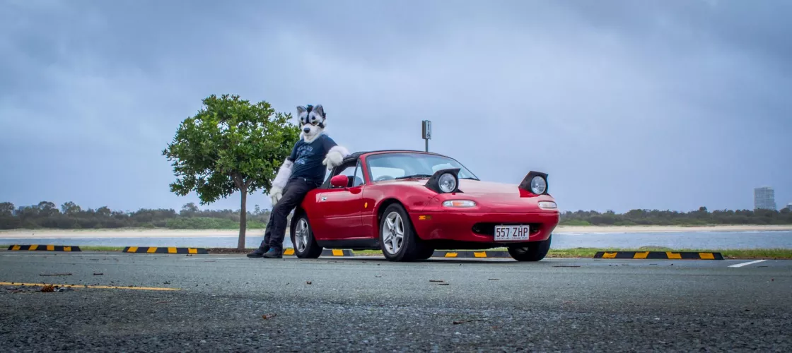 There's nothing more scary to a homophobe than a furry with an MX-5 by KumaKishi