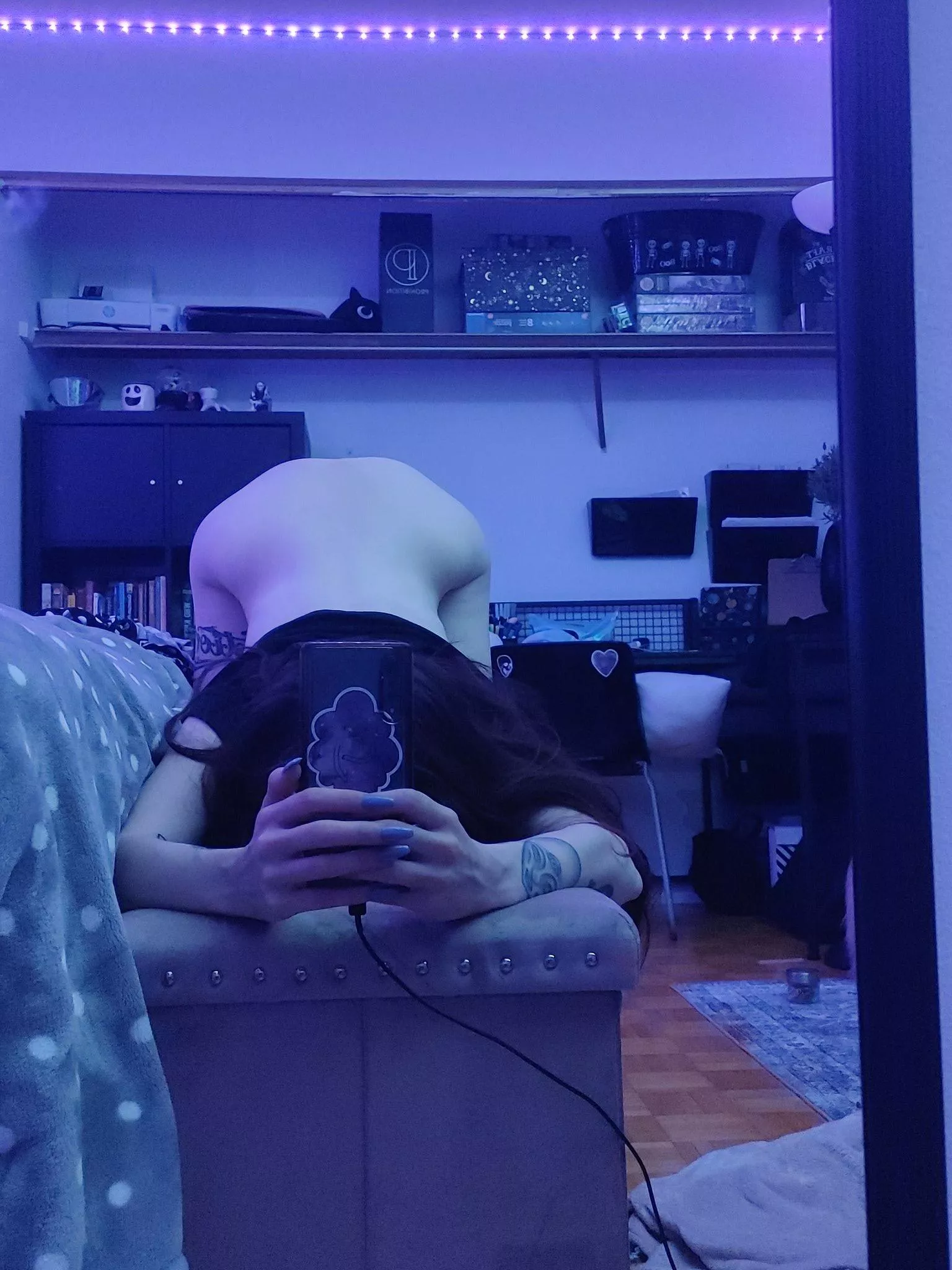 These lights make everything in my room look better, including me! posted by myamoonbaby