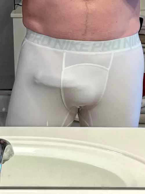 These Nike Pros really press hard against it, feels wonderful by Better-Regret-5071