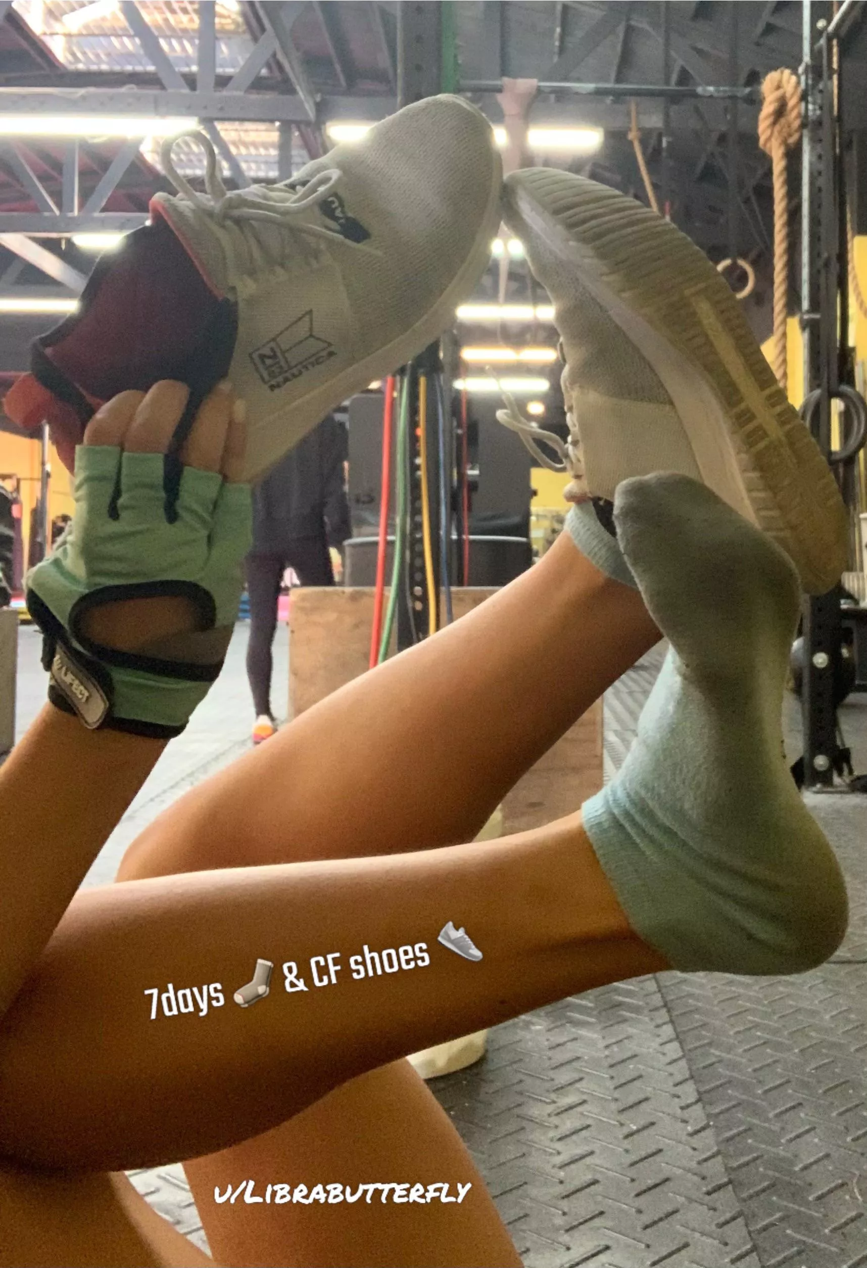 These shoes and 7day gym socks used for sweaty CF workouts are pungent 👟 🤢 posted by librabutterfly