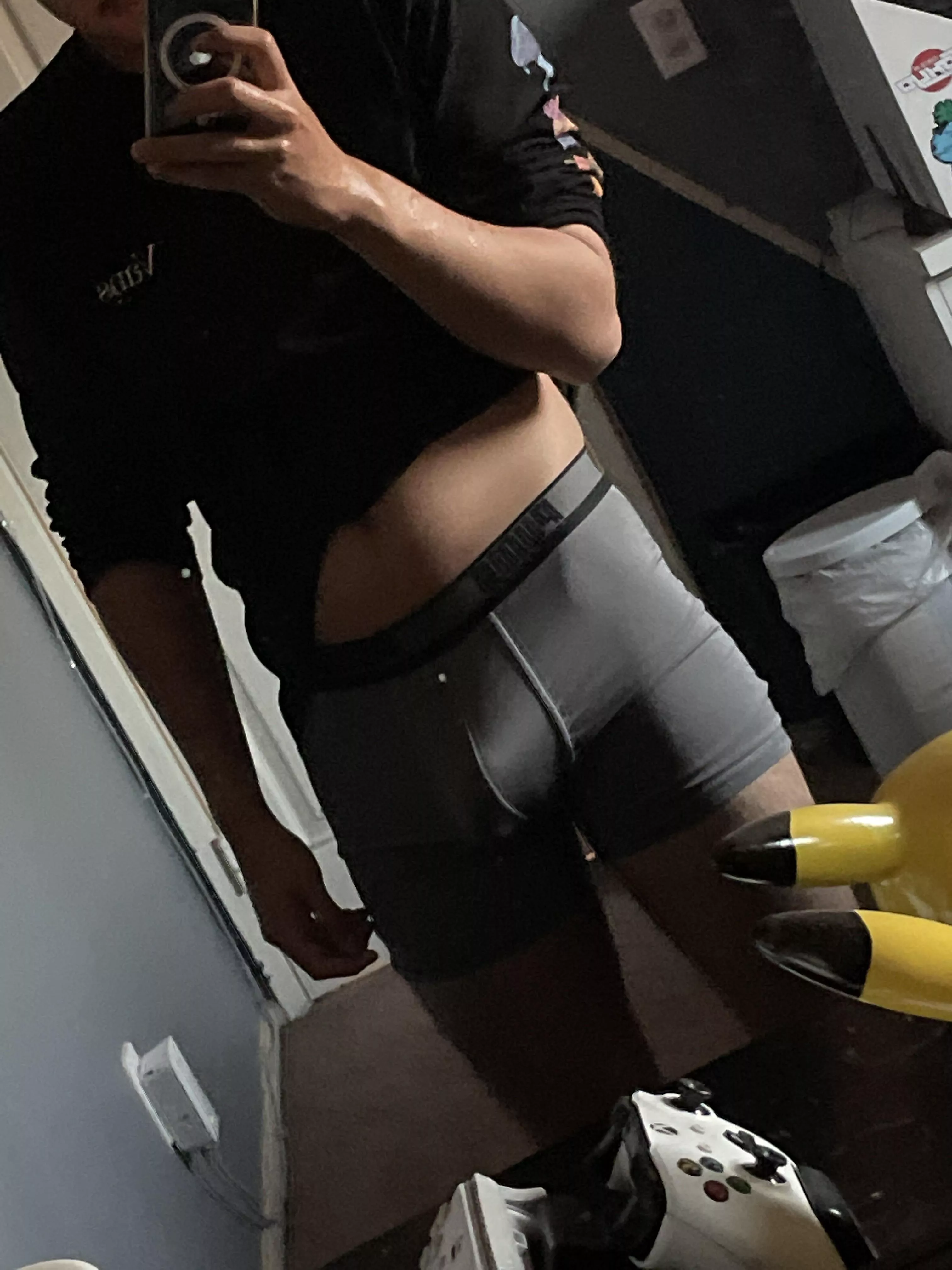 These show off my bulge nicely posted by AnAverageGuyHere