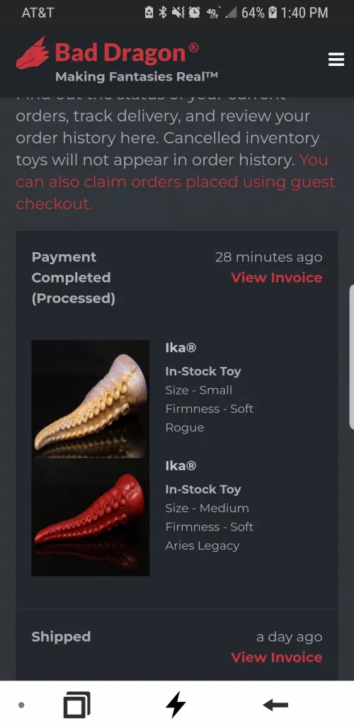 These will likely be the very last ones for a while (I have realized I've spent entirely too much money lately on sex toys), but just snagged these earlier for some extra help sizing up! by skrooker