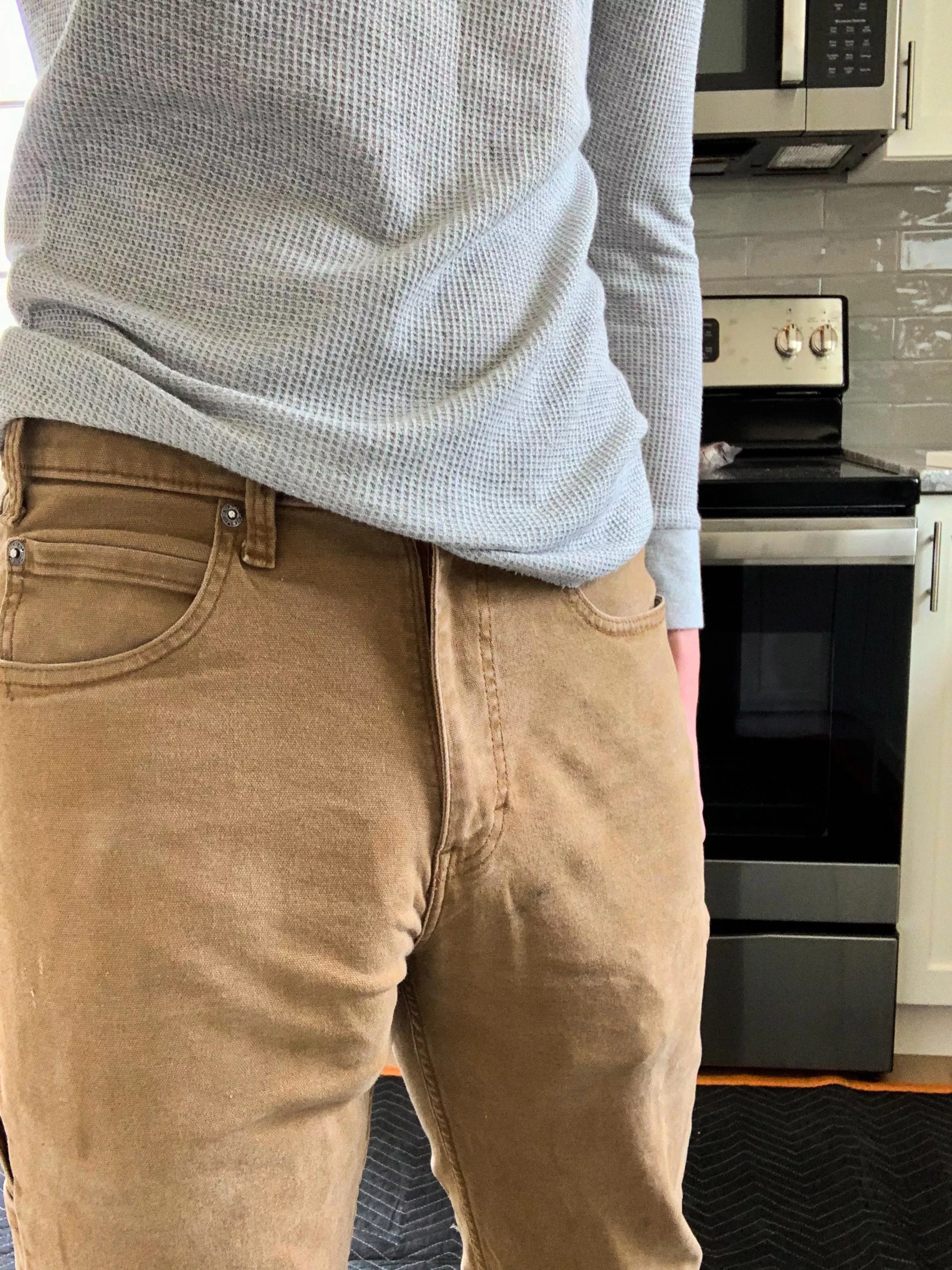 these work pants are a little tight... hope nobody notices my semi posted by hunghayes