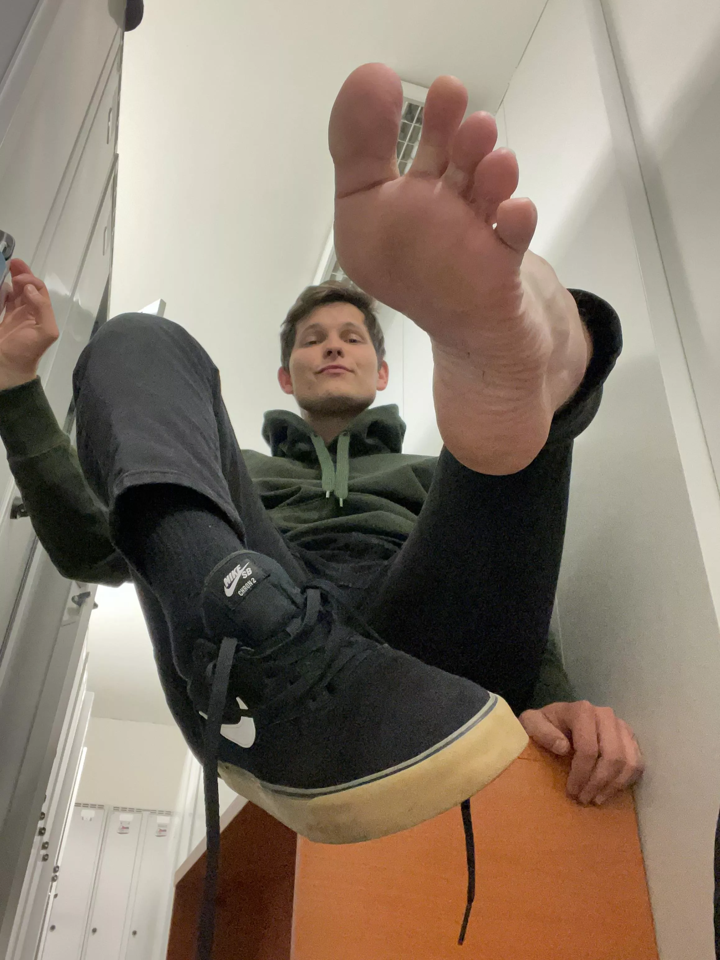 They are really sweaty after work. Could you please take care of them? posted by friend2169