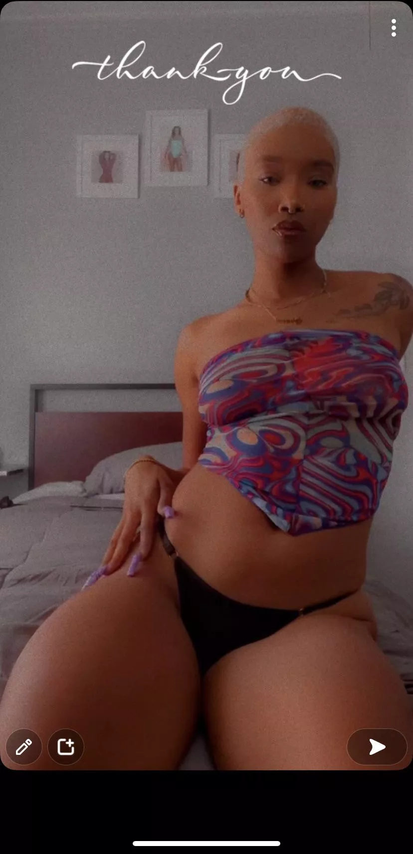 Thick thighs, come put your face in them 😌 posted by tallgoddessbae1111