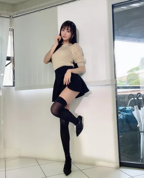 Thigh highs and heels by Majestic_Painter8660