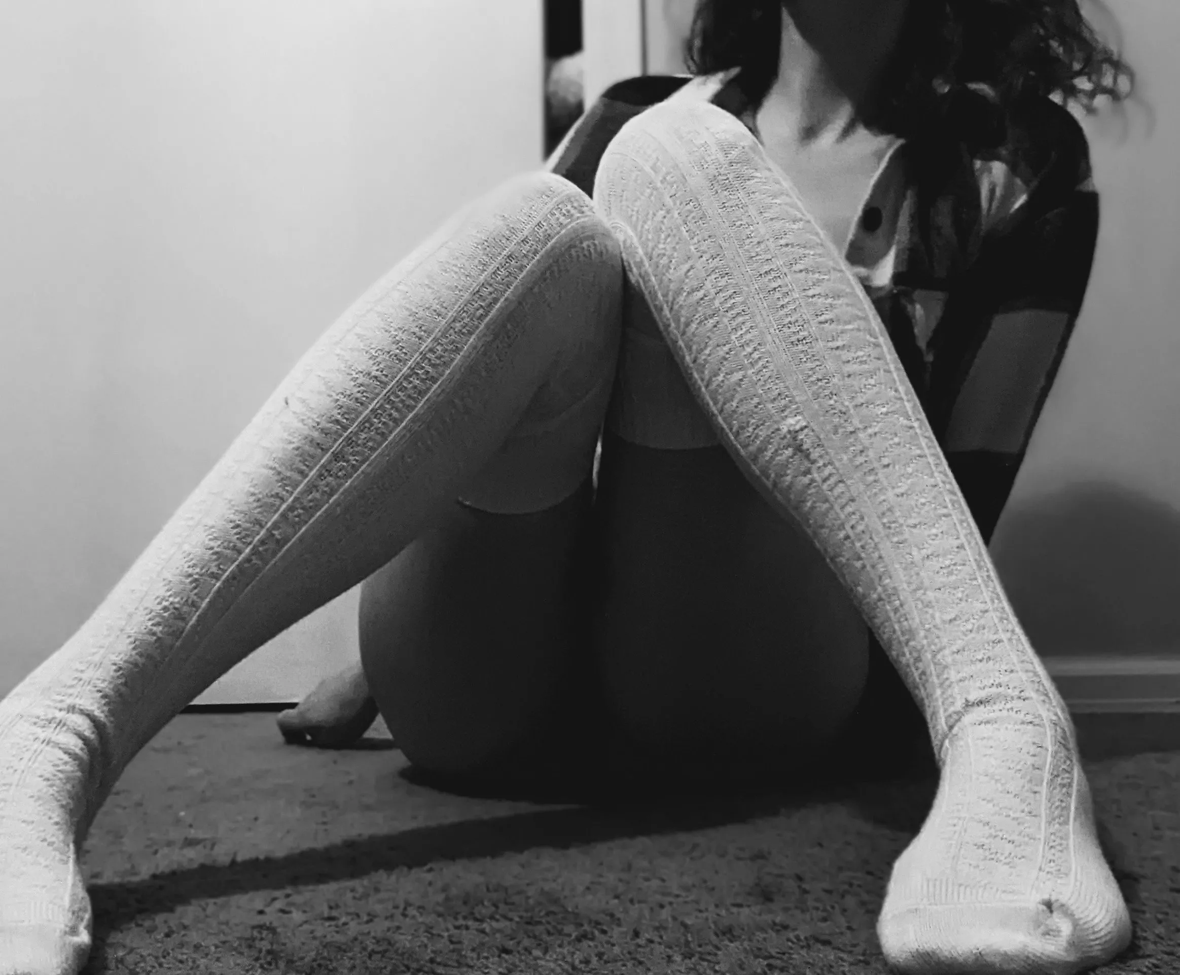Thigh highs are necessary to keep warm when you're not wearing pants. posted by Girl_In_Dungarees