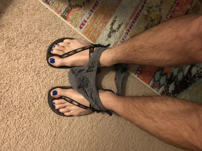 Thinking about you worshiping my feet is making my undies fall off. by MichaelBushwick