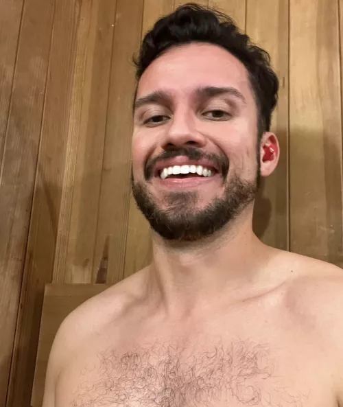 Thinking of all the fun we could have in the sauna 😊 What do you think? by davidsteckbauer