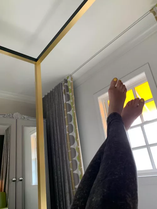 This bed frame has lots of possibilities. by YogaFeet3