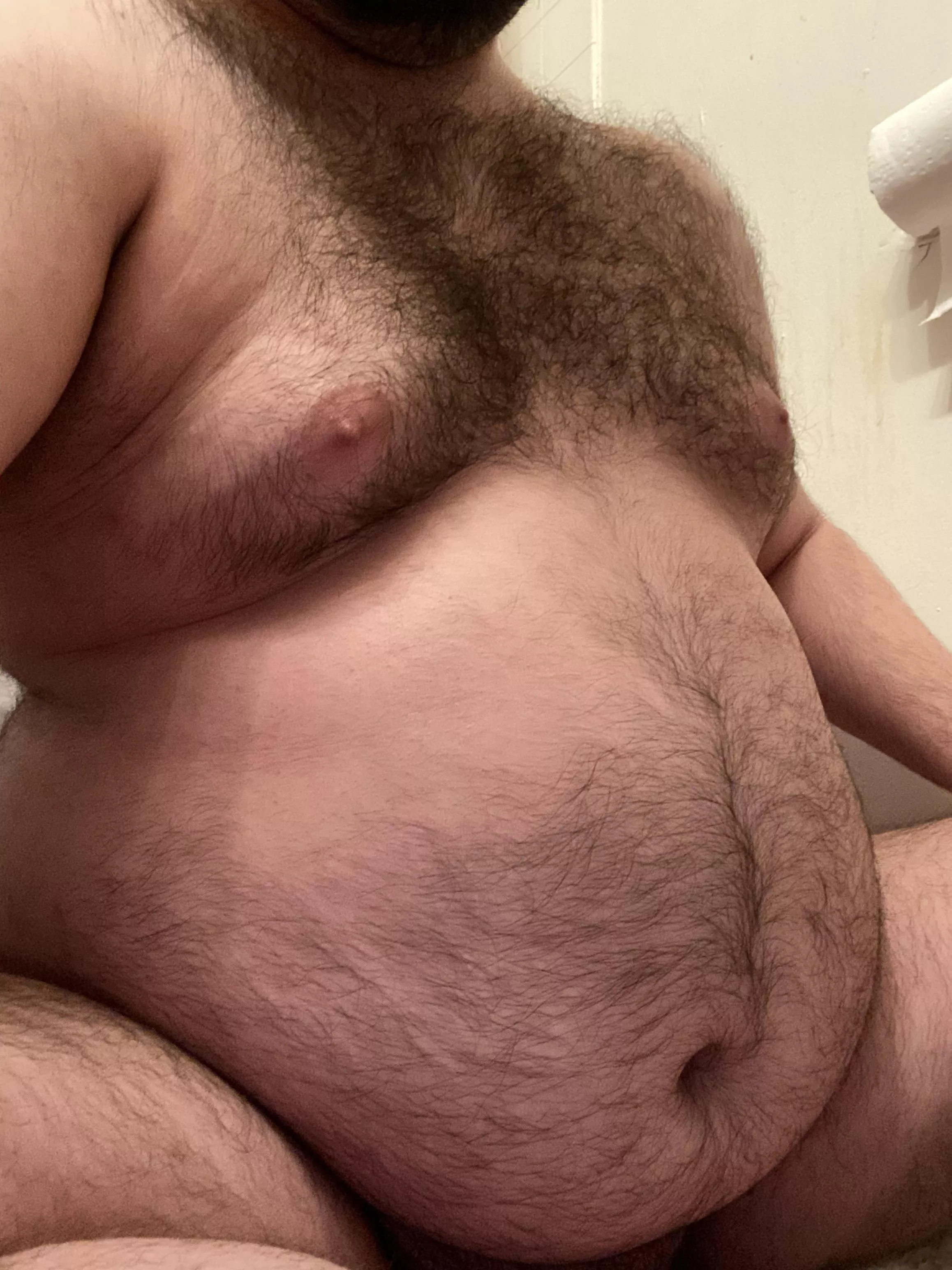 This belly is getting heavy, do you mind if I just rest it here for a second? posted by TheLazyHermit11