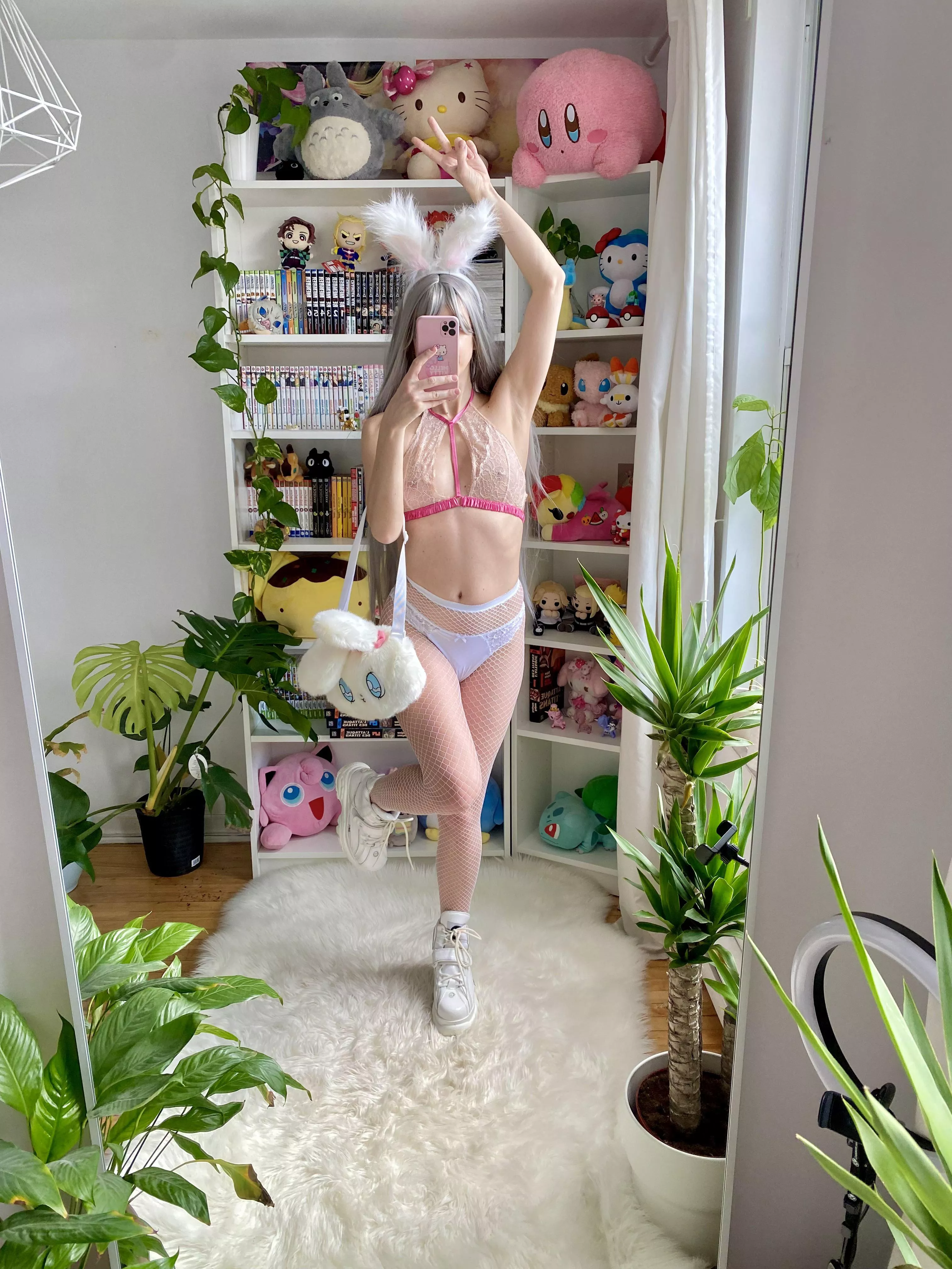 This bunny girl wishes you a great evening posted by Sprinkleeverywhere