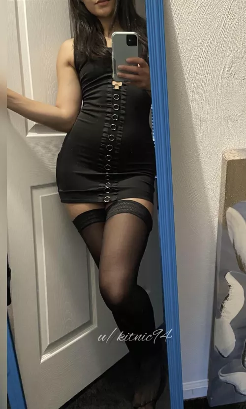 This dress hugs my curves so beautifully by kitnic94