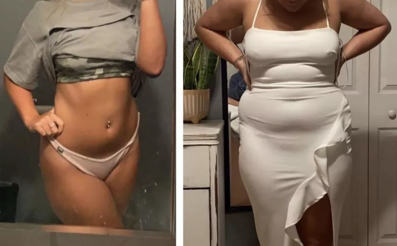 This dress used to fit, what happened 😅😏 by keaton932