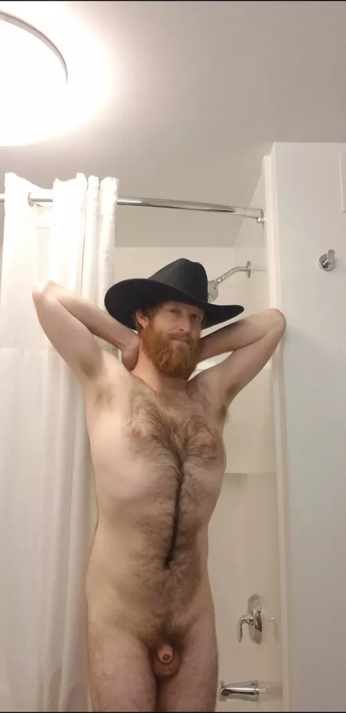 this hairy man is all sweaty and needs a bath! by ShirtlessGinger