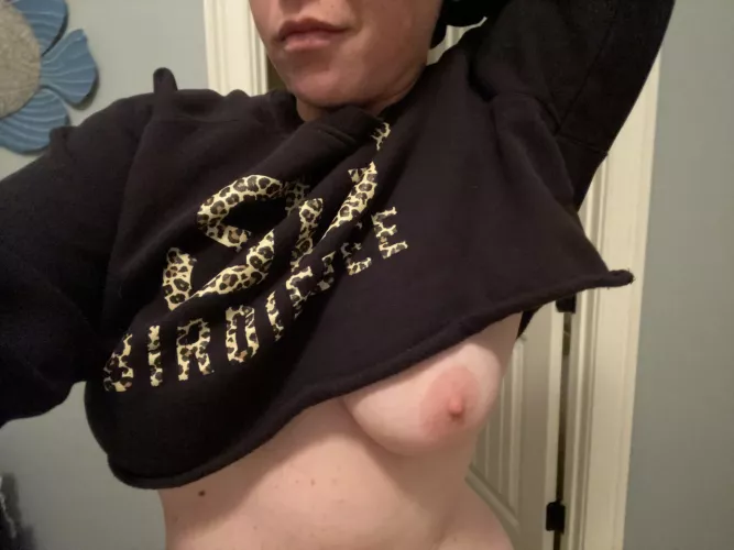 This happens if I raise my arms at all in this outfit. by Couplezfun69