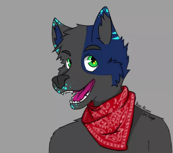this is Beck, he's my first fursona. the line art/base is from Afoxens, the rest is by me by ResortWide8381