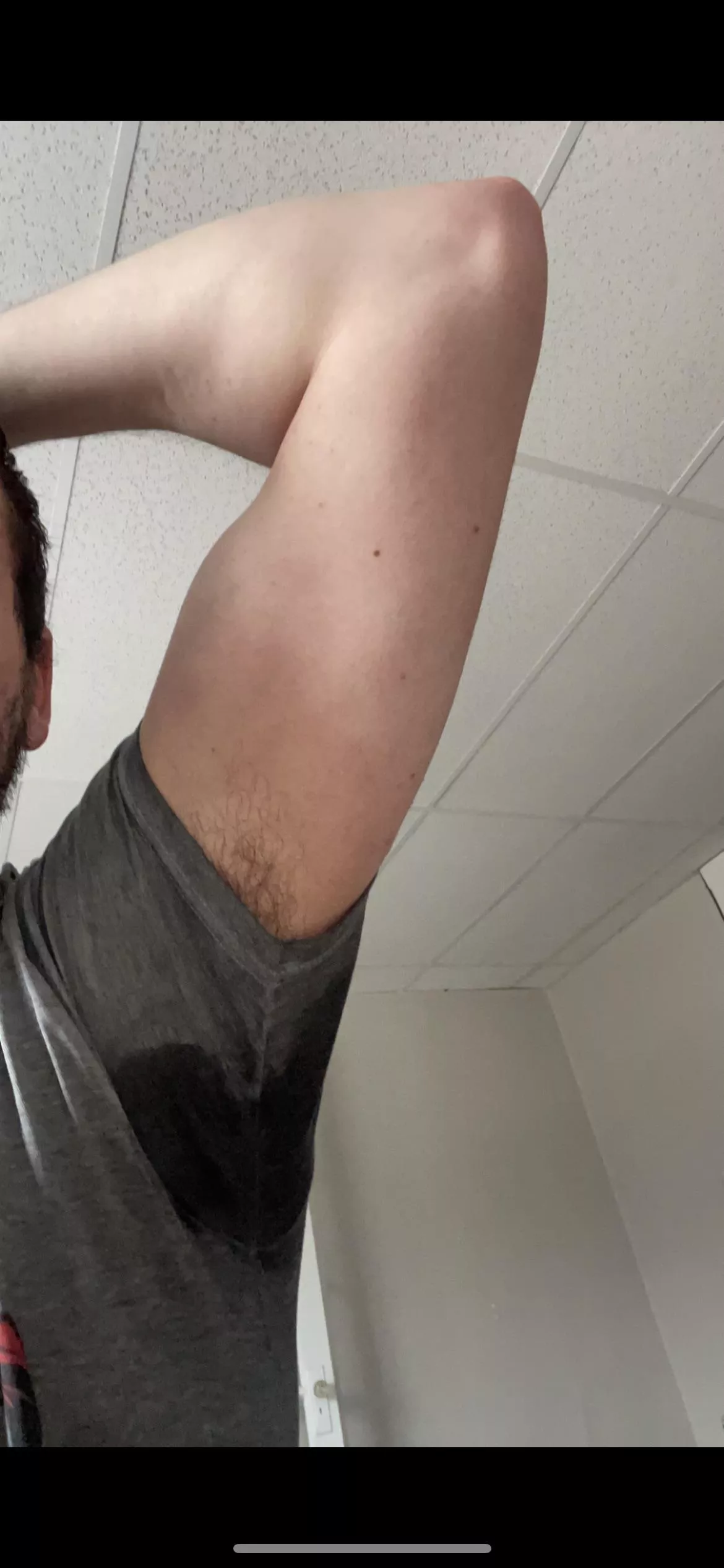 this is how sweaty my pits are every day 👀 posted by haslub99