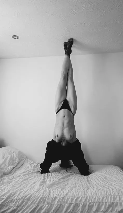 This is me acting casually. It's just, upsidedown. posted by simmibea