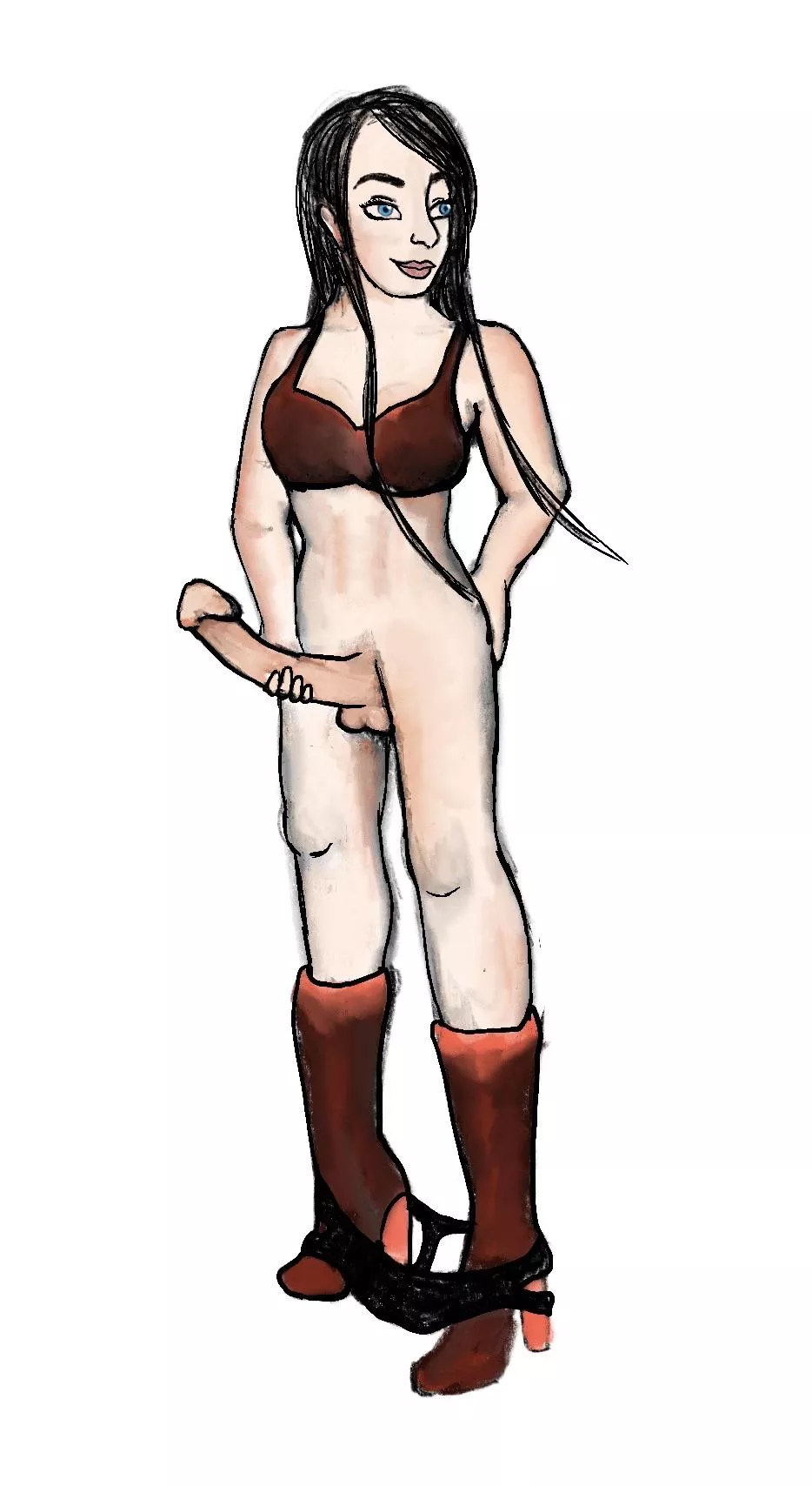 This is my friends drawing not mine. She’s trying her hand at futa porn. What do you good boys think? posted by IrishLad042