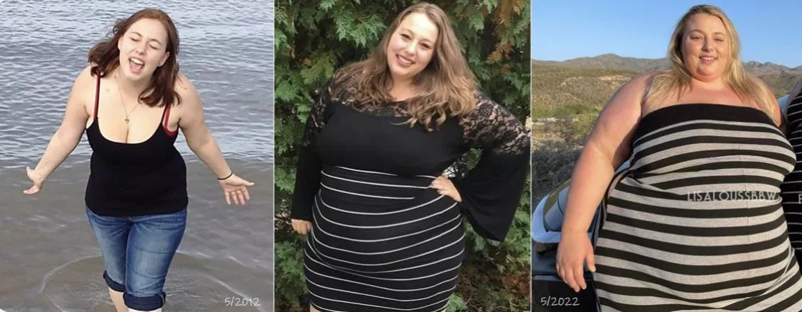 This is really hot 🥵 #weightgain posted by LisaLouSSBBW