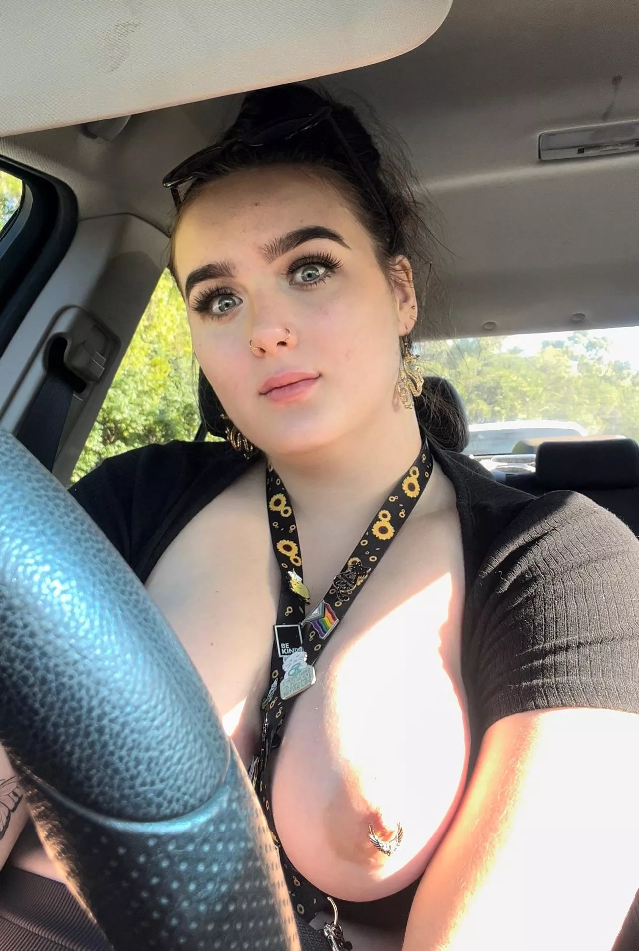 This is the face of a girl who got caught in public 🫣 It’s all part of the excitement right? (F) posted by bellanava222