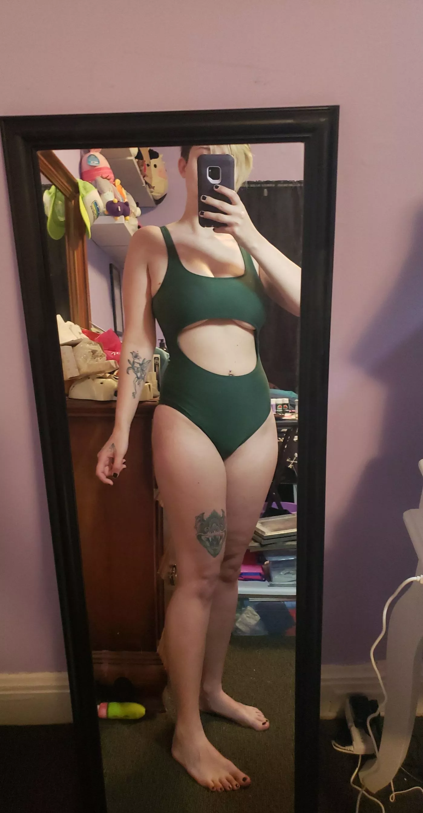 This is the first one piece that I have ever found that actually fits my body type! I am so excited to get to wear it this summer!! posted by BrainDeadGirlz
