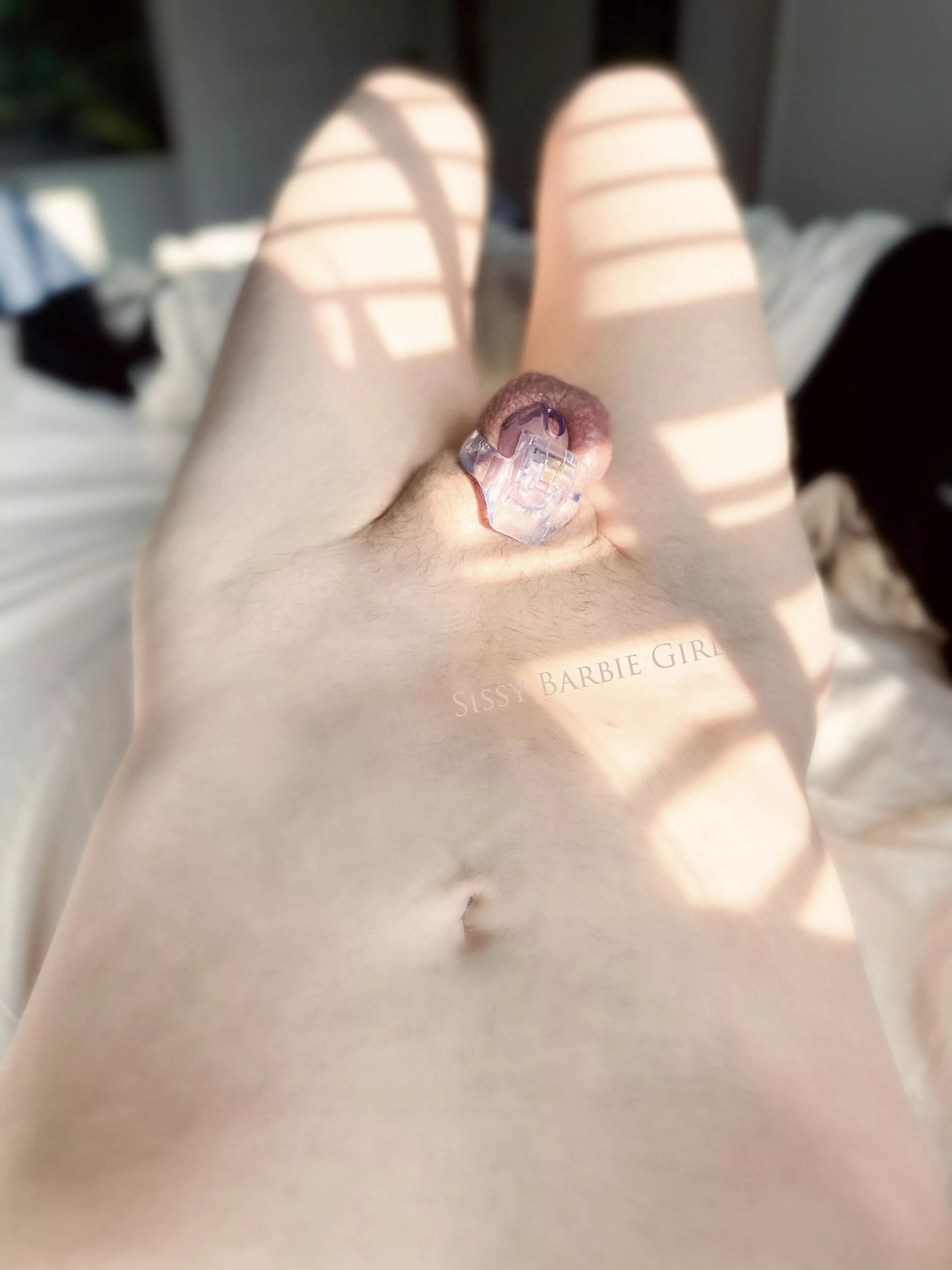 This is the only way my little clitty sees the light of day… posted by SissyBarbieGirl