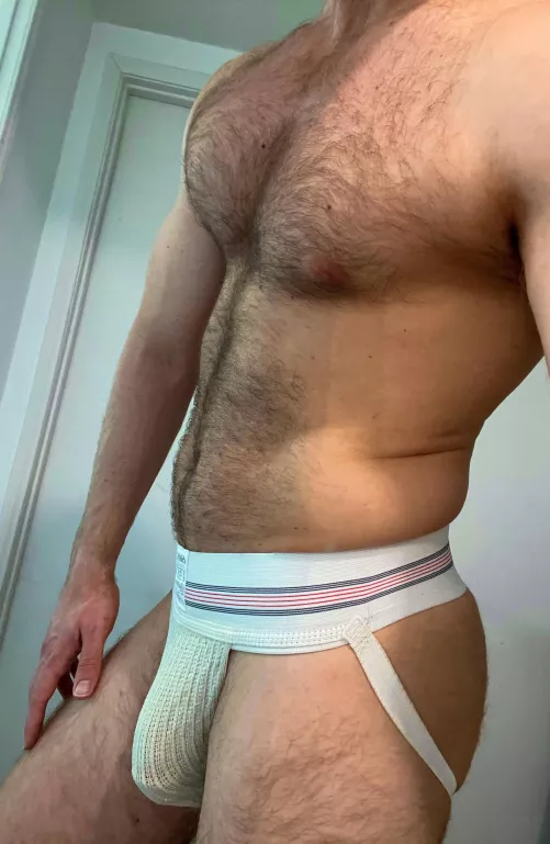 This jockstrap has seen a lot of use over the years 💪🏼😈 by HairyJock87