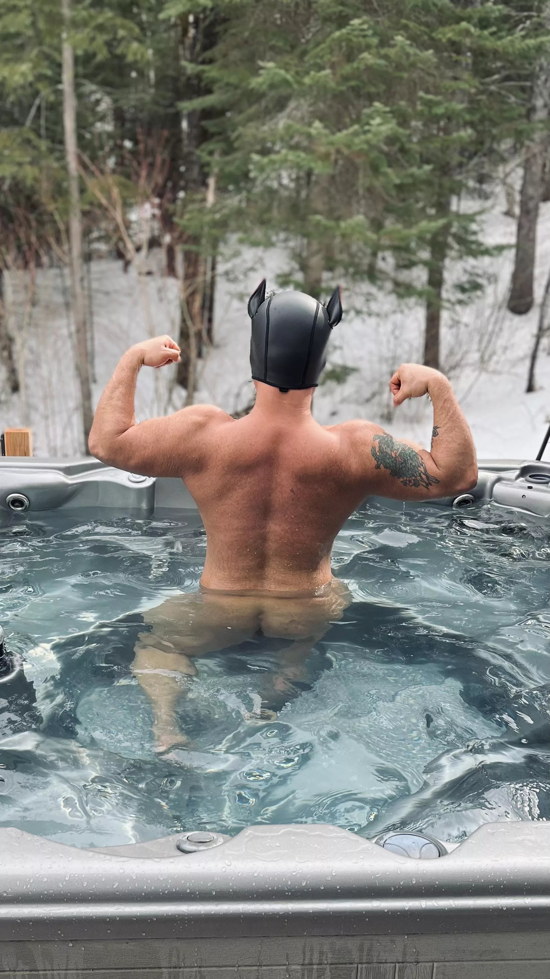 This muscle Puppy little bro needs a tail! 🐶☺️💪🏼 posted by stepflexbro