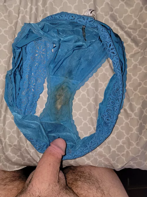 This pair has her dried cum and mine from previous post by smalldickhubby2020