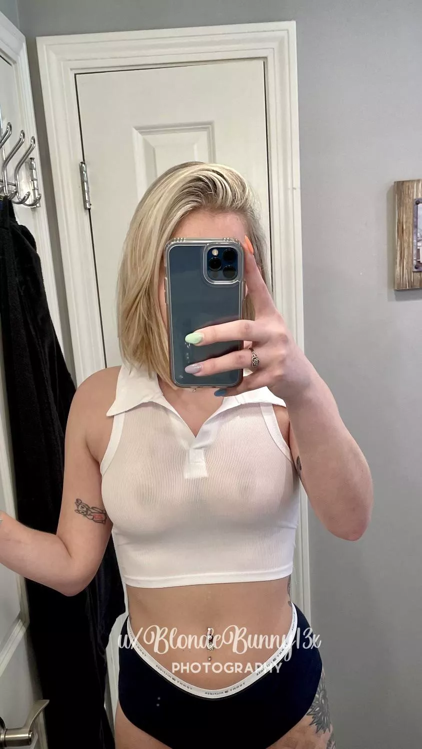 this shirt is perfect 🤍 posted by BlondeBunny13x